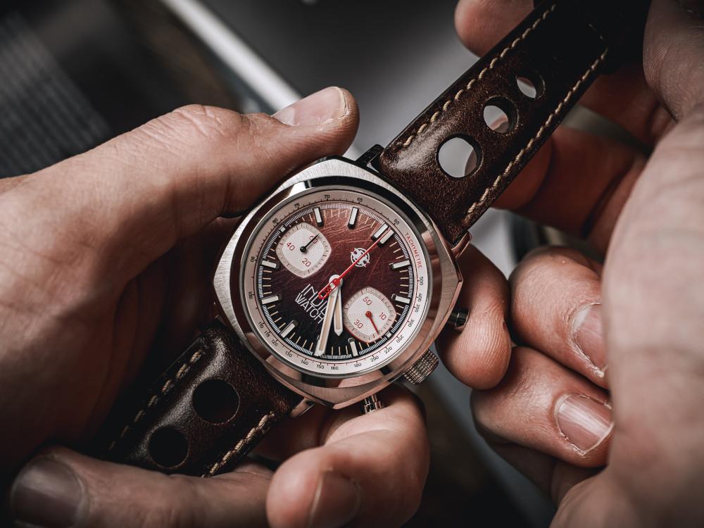 Reloj de Cuarzo Indie Watch Strum, Marrón, 42 mm, Cronógrafo, 521S