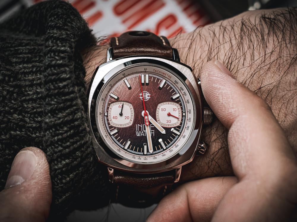 Reloj de Cuarzo Indie Watch Strum, Marrón, 42 mm, Cronógrafo, 521S