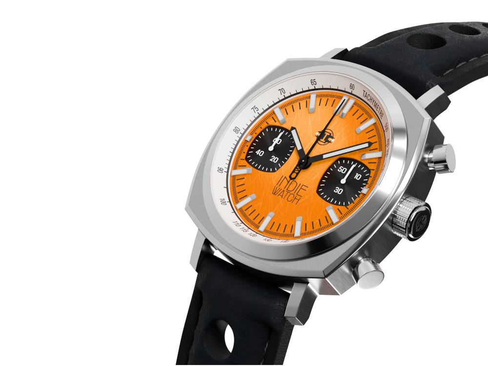 Reloj de Cuarzo Indie Watch Strum, Naranja, 42 mm, Cronógrafo, 521X