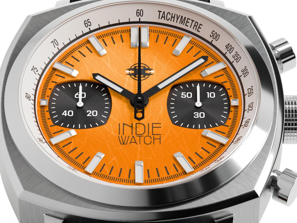 Reloj de Cuarzo Indie Watch Strum, Naranja, 42 mm, Cronógrafo, 521X