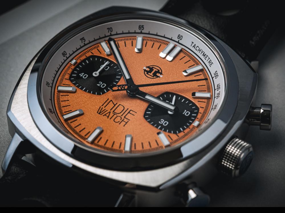 Reloj de Cuarzo Indie Watch Strum, Naranja, 42 mm, Cronógrafo, 521X