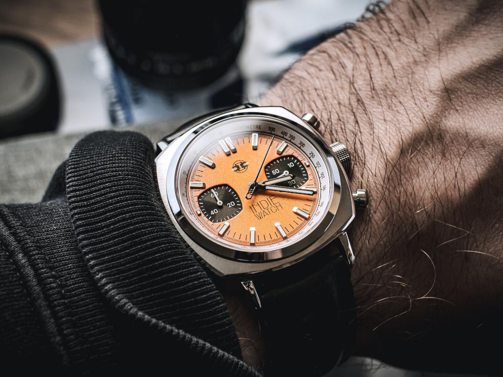 Reloj de Cuarzo Indie Watch Strum, Naranja, 42 mm, Cronógrafo, 521X