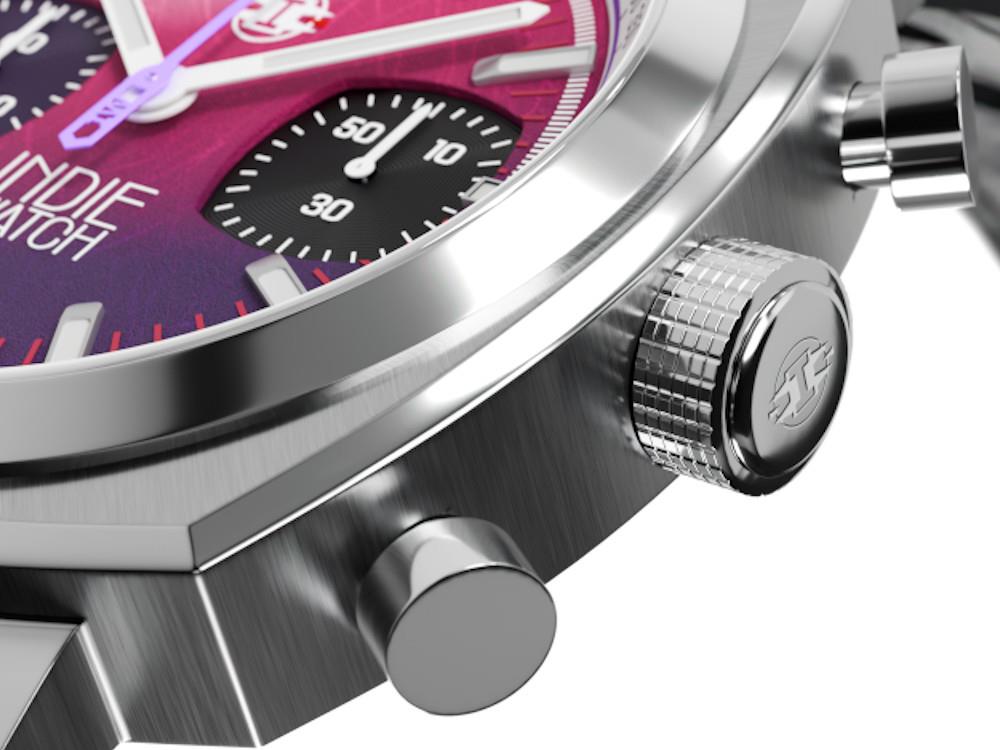 Reloj de Cuarzo Indie Watch Strum, Rosa, 42 mm, Cronógrafo, 521Z