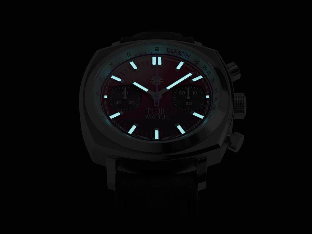 Reloj de Cuarzo Indie Watch Strum, Rosa, 42 mm, Cronógrafo, 521Z