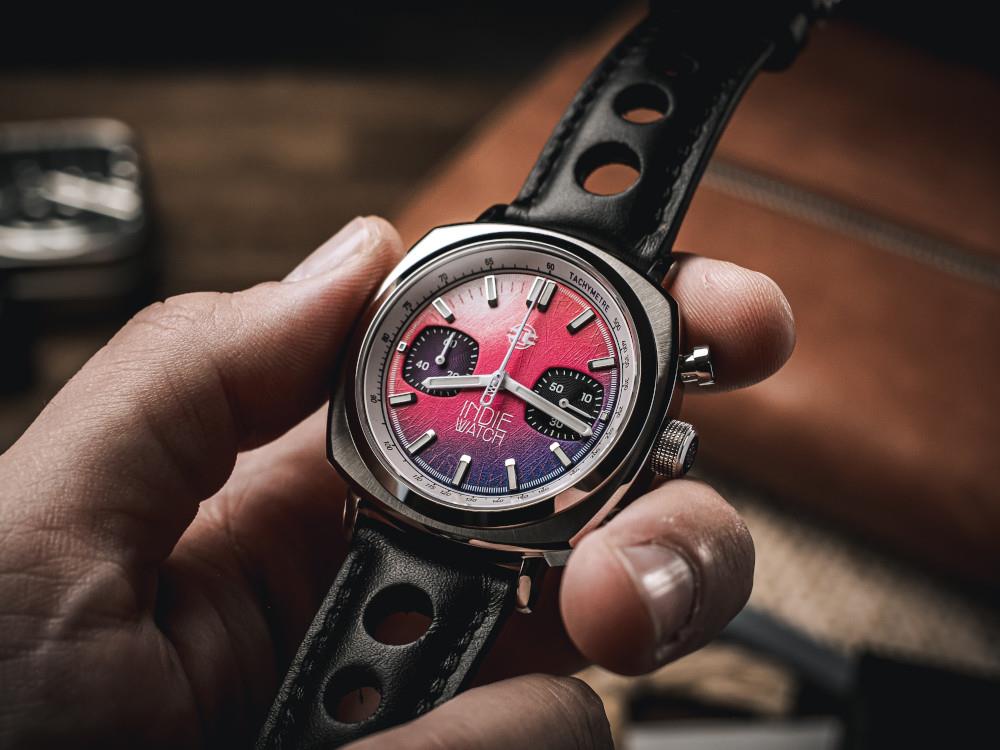 Reloj de Cuarzo Indie Watch Strum, Rosa, 42 mm, Cronógrafo, 521Z