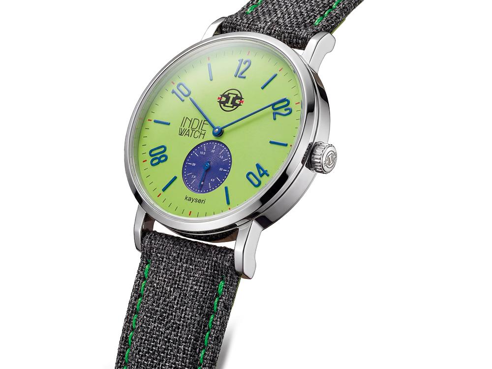 Reloj de Cuarzo Indie Watch Kayseri, Acero Inoxidable 316L, Verde, 38 mm, 76W