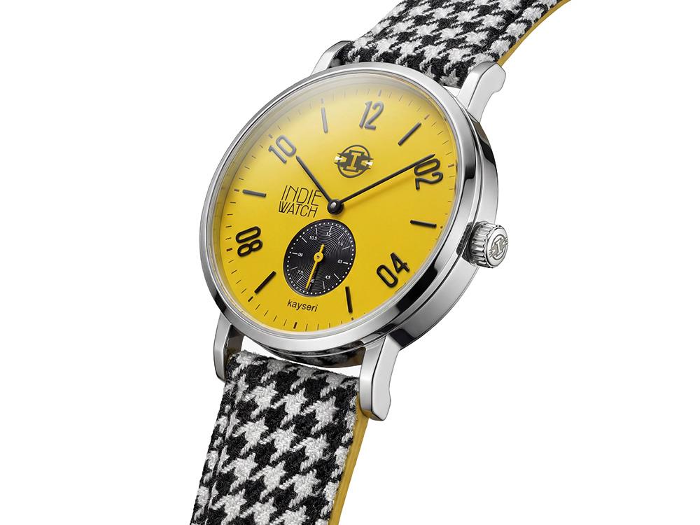 Reloj de Cuarzo Indie Watch Kayseri, Acero Inoxidable 316L, Amarillo, 38 mm, 76Z