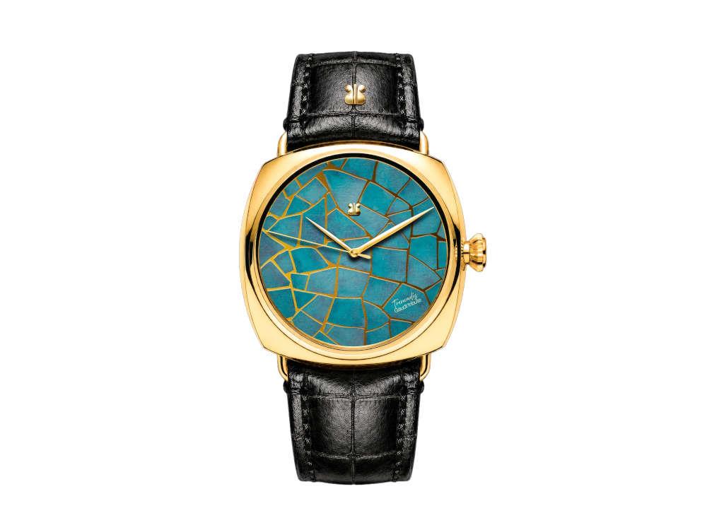 Reloj Automático Indie Watch Trencadís Aguamarina, 44 mm, TRDISAGM01