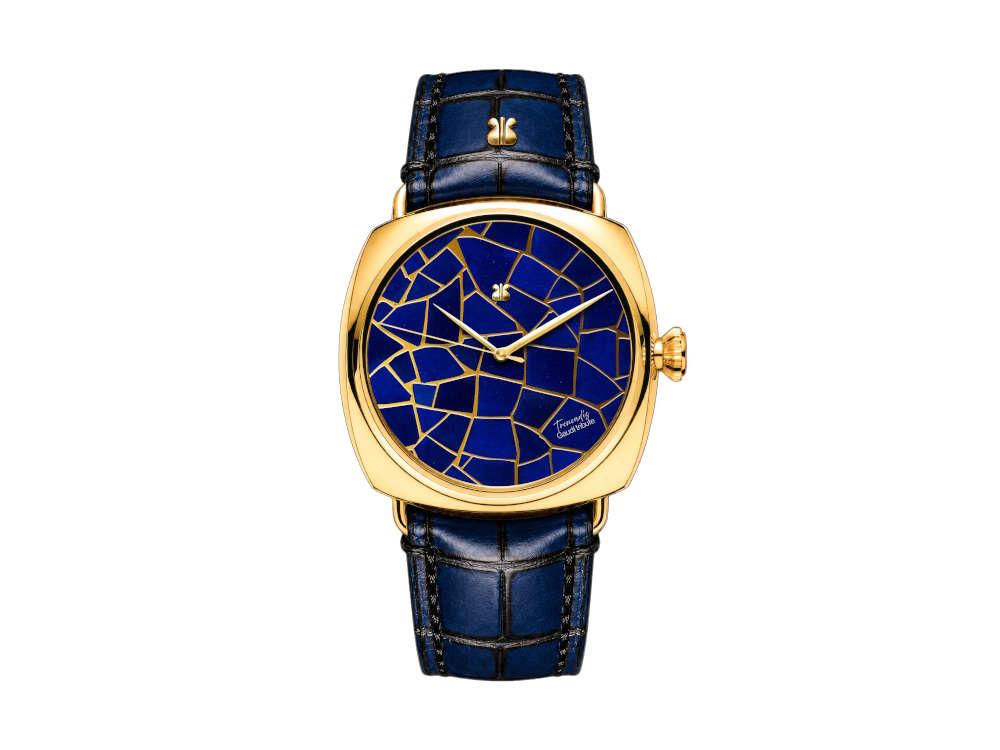 Reloj Automático Indie Watch Trencadís Lapislázuli, Azul, 44 mm, TRDISLAP01
