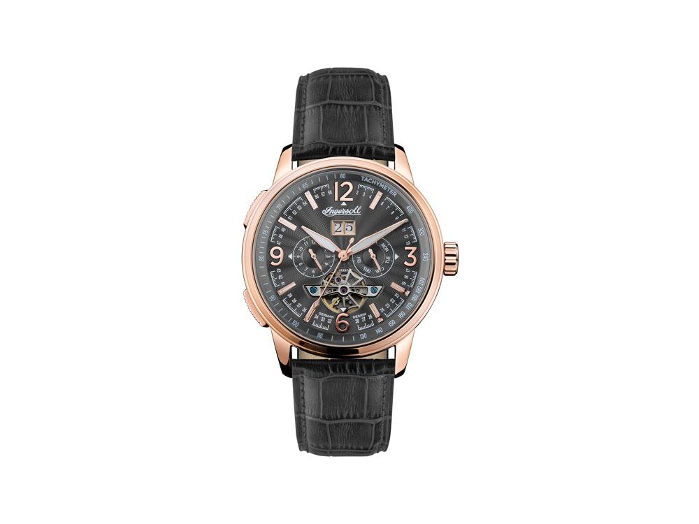 Reloj Automático Ingersoll Regent, 47mm, Negro, Taquímetro, Fecha, I00302B