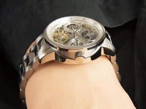 Reloj Automático Ingersoll Jazz, 44 mm, Plata, Fase lunar, GMT, I07703