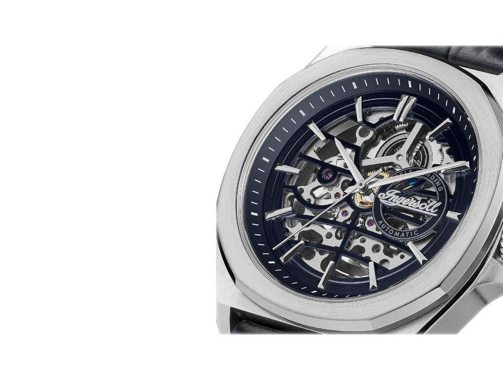 Reloj Automático Ingersoll 1892 Orville, 46 mm, Azul, Correa de piel, I09306