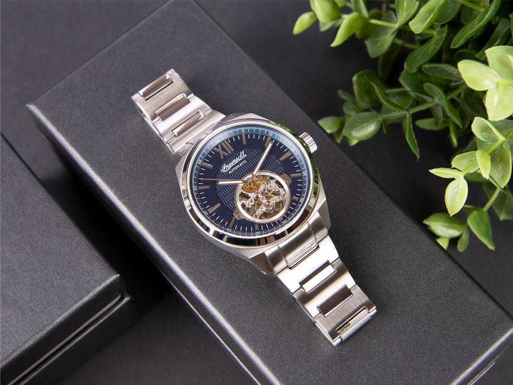 Reloj Automático Ingersoll Shelby, Acero Inoxidable 316L, 44 mm, Azul, I10902