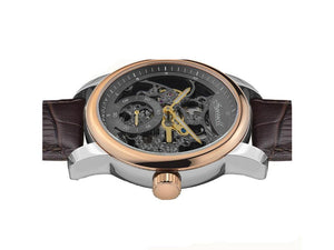 Reloj Automático Ingersoll Baldwin, PVD de Oro Rosa, 43 mm, Gris, I11001