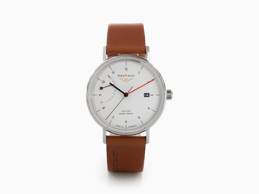 Reloj Automático Bauhaus, Blanco, 41 mm, Día, 2160-1