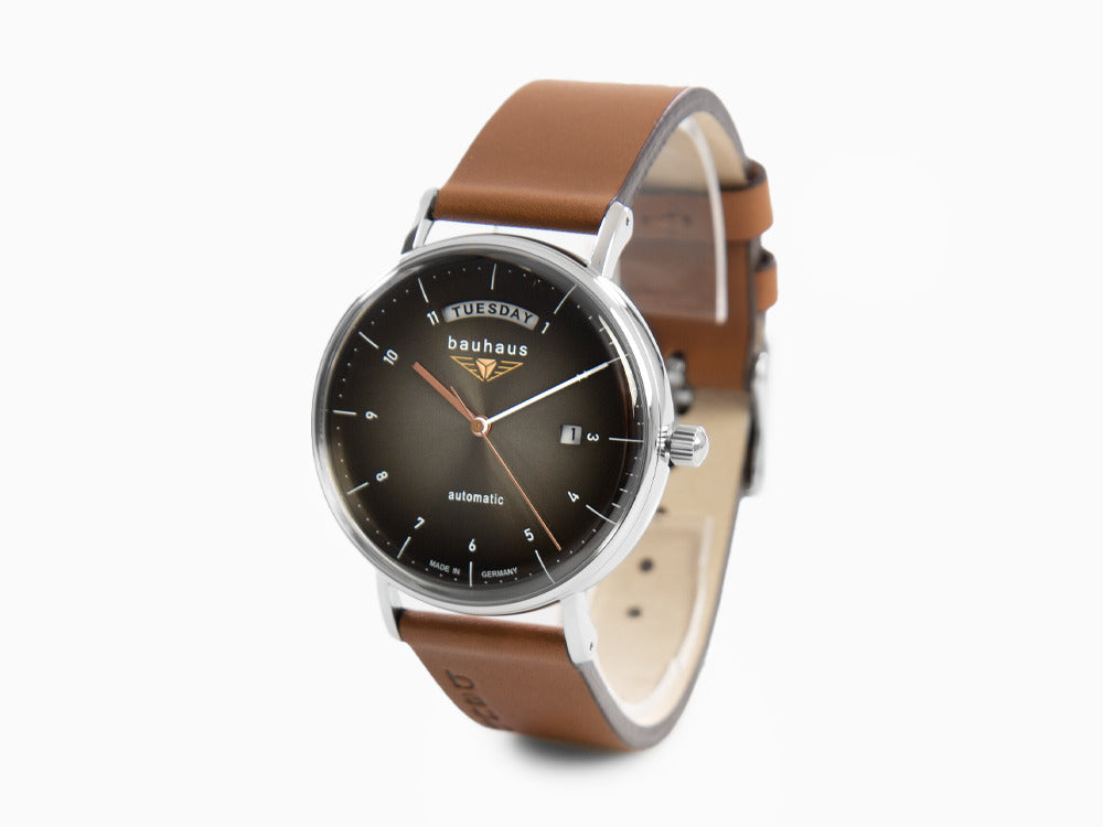 Reloj Automático Bauhaus, Negro, 41 mm, Día y fecha, 2162-2