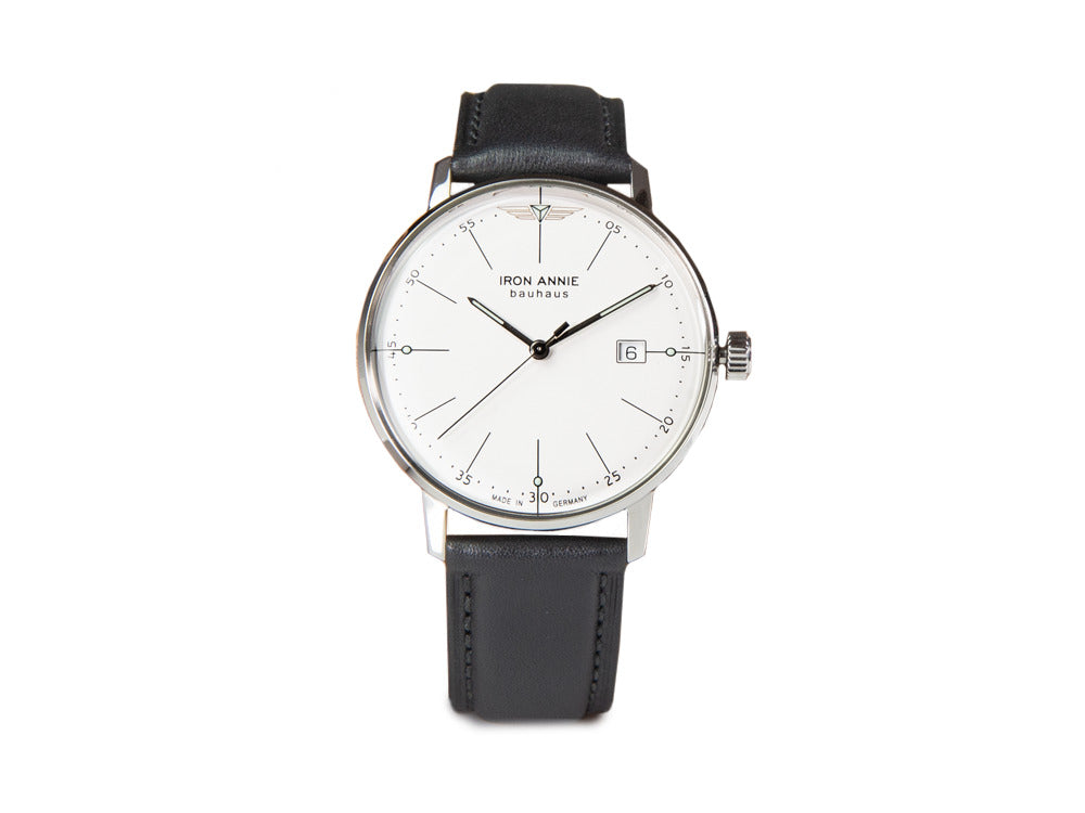 Reloj de Cuarzo Iron Annie Bauhaus, Blanco, 40 mm, Día, 5044-1