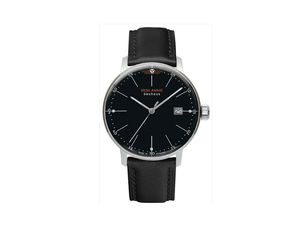 Reloj de Cuarzo Iron Annie Bauhaus, Negro, 40 mm, Día, 5044-2