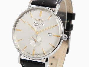 Reloj de Cuarzo Iron Annie Classic, Plata, 41 mm, Día, Mineral K1, 5938-4