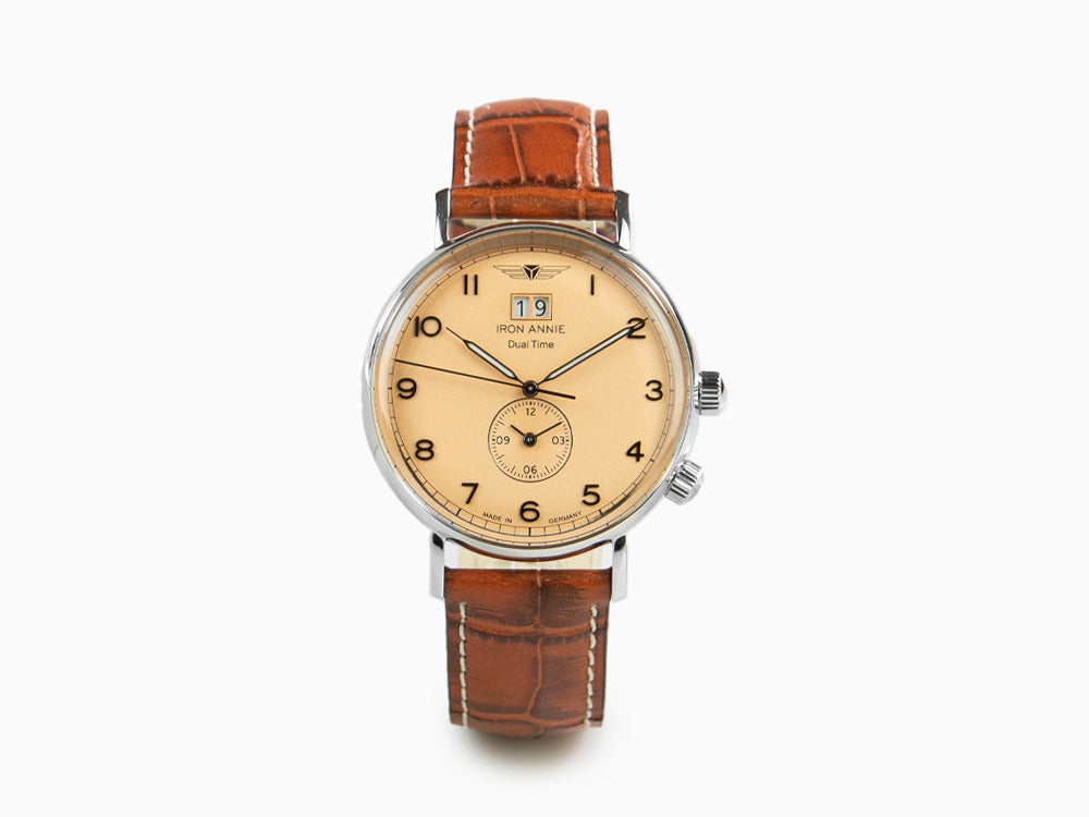 Reloj de Cuarzo Iron Annie Amazonas Impression, Marrón, 41 mm, Día, GMT, 5940-3