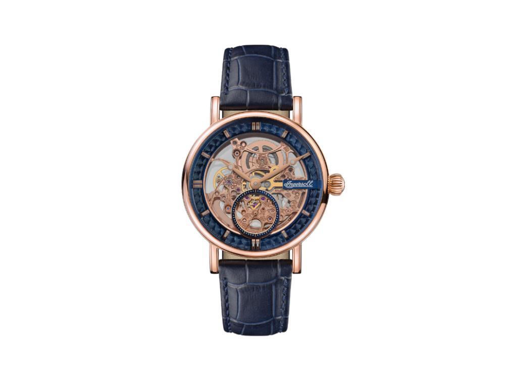 Reloj Automático Ingersoll Herald, 40 mm, Azul, Correa de piel, I00407