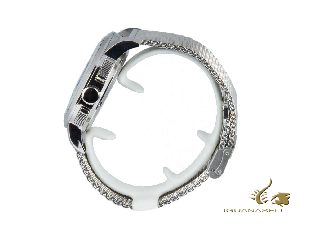 Reloj de Cuarzo Ingersoll Regent, Cronógrafo, Negro, Malla milanesa, I00103