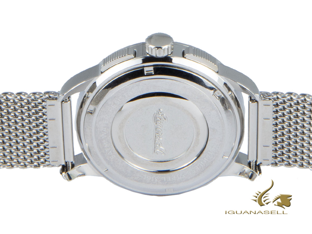 Reloj de Cuarzo Ingersoll Regent, Cronógrafo, Negro, Malla milanesa, I00103