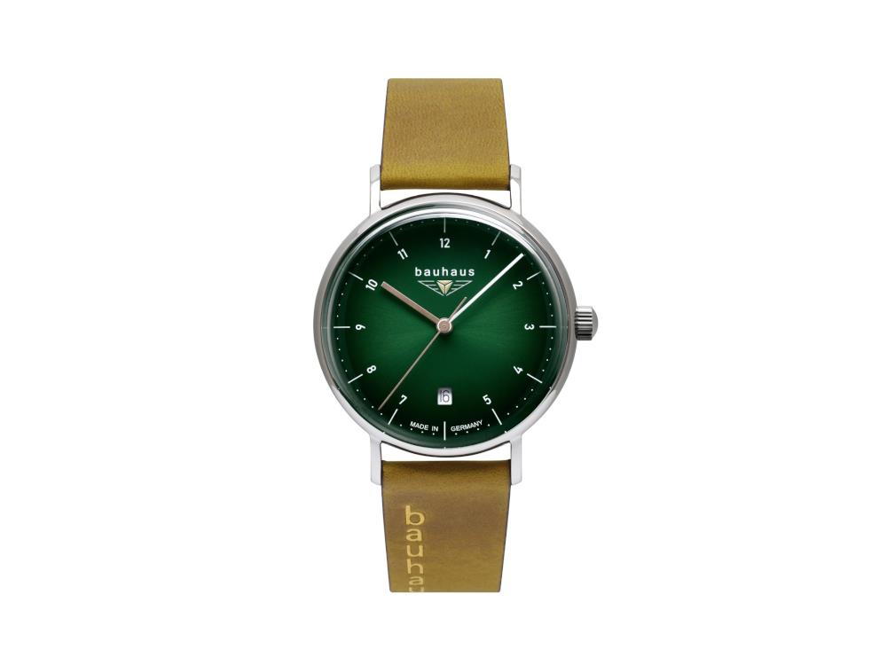 Reloj de Cuarzo Bauhaus Ladies, Verde, 36 mm, Día, 2141-4