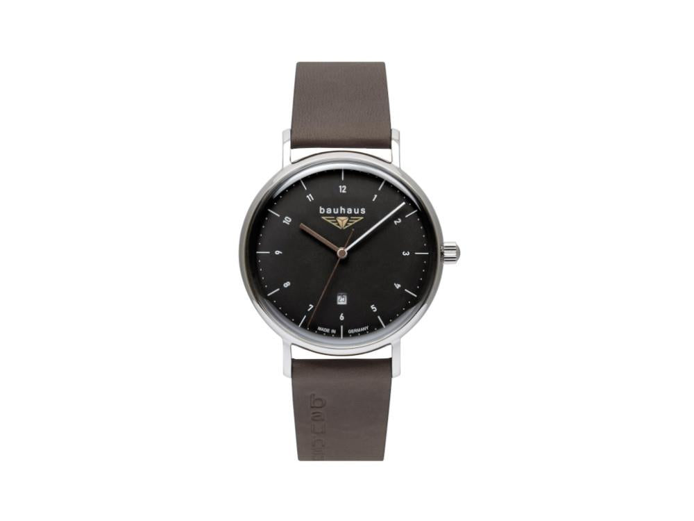 Reloj de Cuarzo Bauhaus, Negro, 41 mm, Día, 2142-2