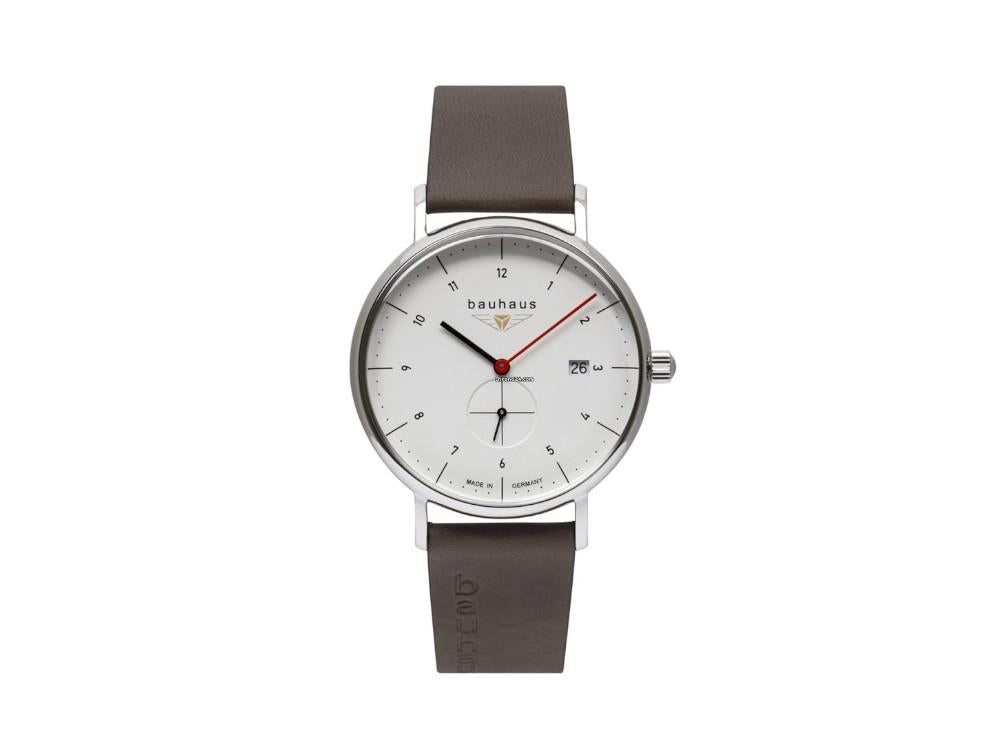 Reloj de Cuarzo Bauhaus, Blanco, 41 mm, Día, 2130-1