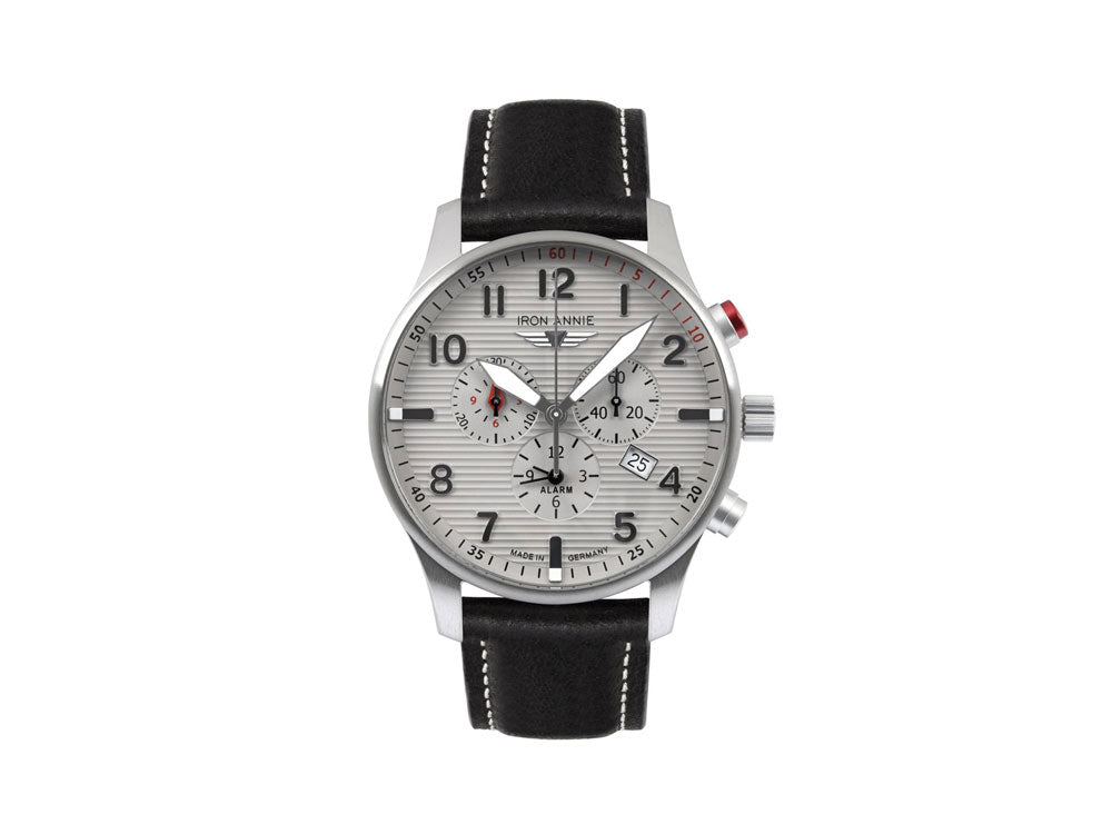 Reloj de Cuarzo Iron Annie D-Aqui, Gris, 42 mm, Alarma, Cronógrafo, Día, 5684-4