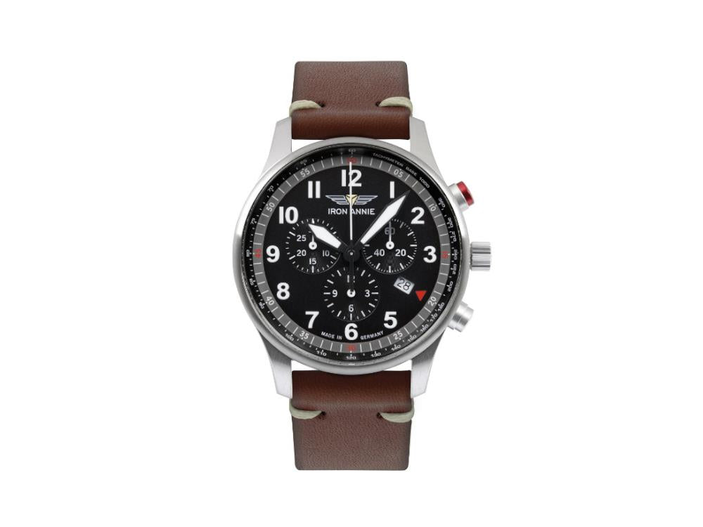 Reloj de Cuarzo Iron Annie F13 Tempelhof, Negro, 42 mm, Cronógrafo, Día, 5688-2