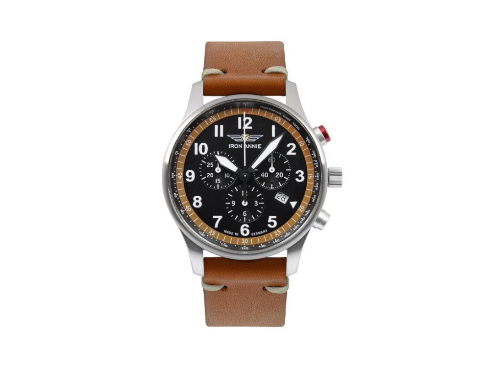 Reloj de Cuarzo Iron Annie F13 Tempelhof, Negro, 42 mm, Cronógrafo, Día, 5688-5