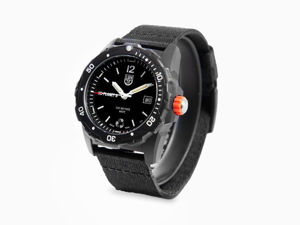 Reloj de Cuarzo Luminox Bear Grylls No Planet B, Negro, 42 mm, XB.3722.ECO