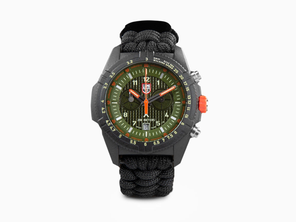 Reloj de Cuarzo Luminox Bear Grylls Survival Land Verde, 45mm, Paracord, XL.3797