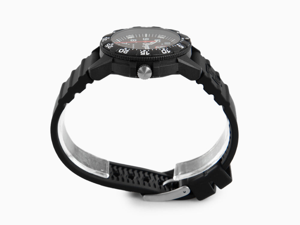 Reloj de cuarzo Luminox Leatherback Sea Turtle, Negro, Carbono, 39mm, 10 atm