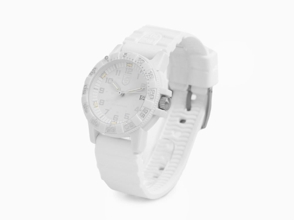 Reloj de Cuarzo Luminox Leatherback Sea Turtle, Blanco, Fibra de vidrio, 39mm