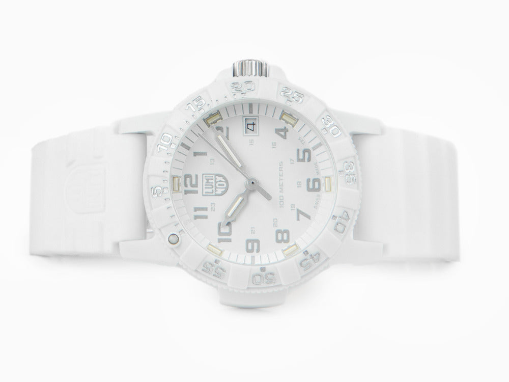 Reloj de Cuarzo Luminox Leatherback Sea Turtle, Blanco, Fibra de vidrio, 39mm