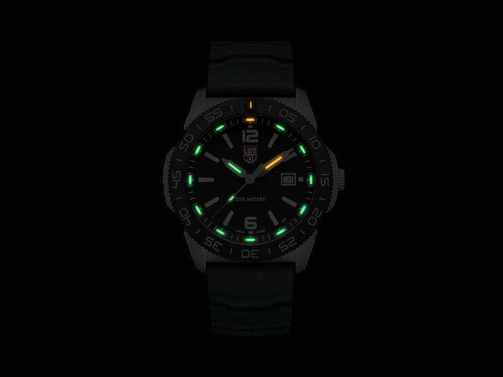 Reloj de Cuarzo Luminox Sea Pacific Diver, CARBONOX, Negro, 44 mm, XS.3121