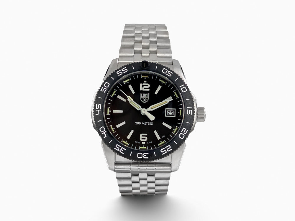 Reloj de Cuarzo Luminox Sea Pacific Diver Ripple Collection, Negro, XS.3122M