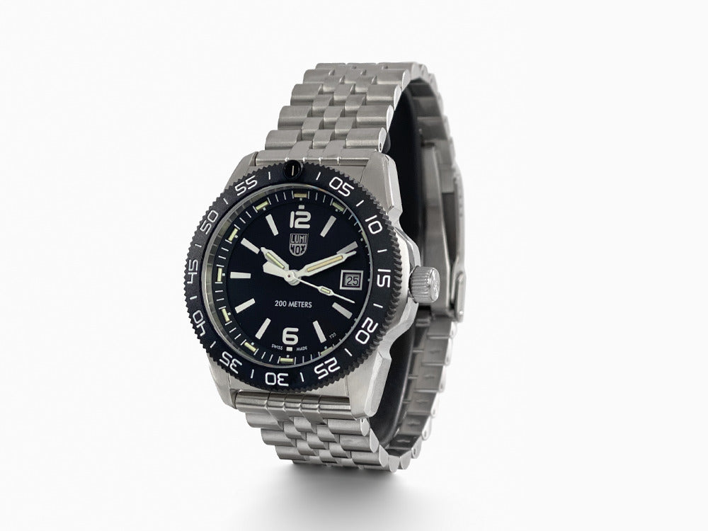 Reloj de Cuarzo Luminox Sea Pacific Diver Ripple Collection, Negro, XS.3122M