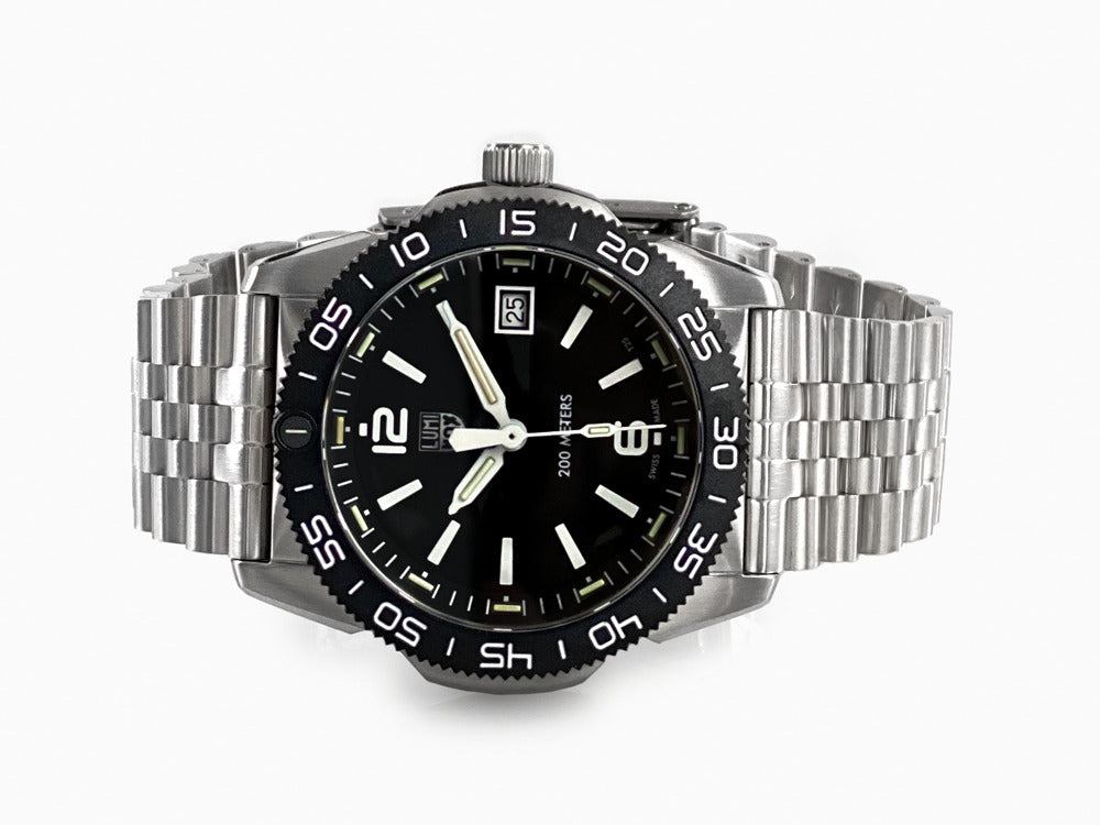 Reloj de Cuarzo Luminox Sea Pacific Diver Ripple Collection, Negro, XS.3122M