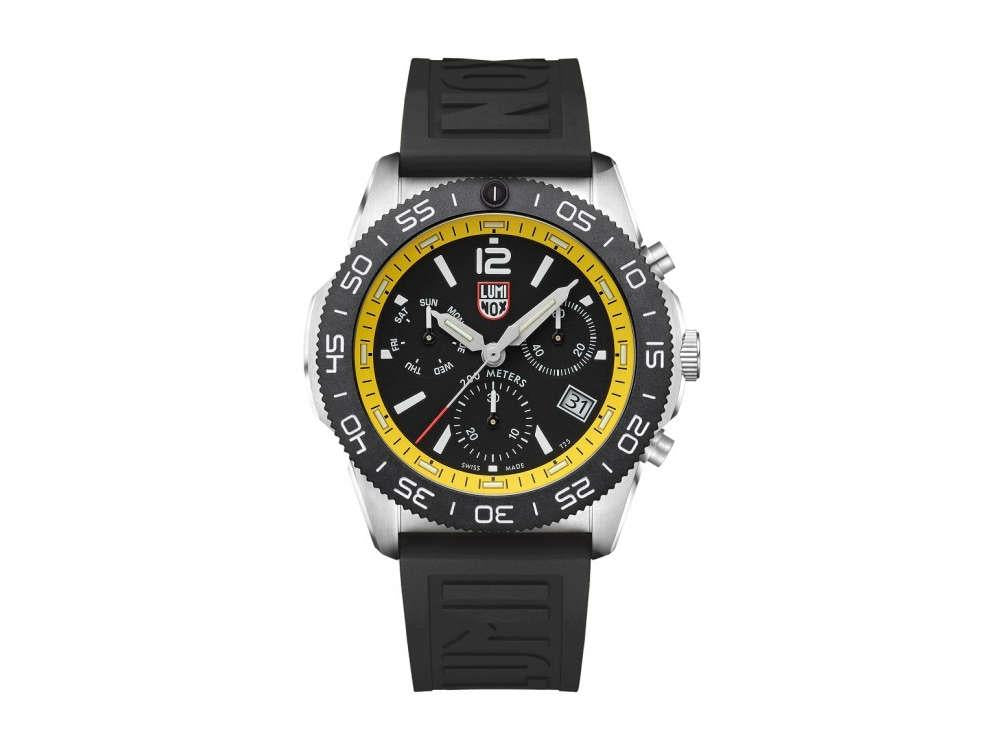 Reloj de Cuarzo Luminox Pacific Diver, CARBONOX, Negro, 44 mm, 20 atm, XS.3145