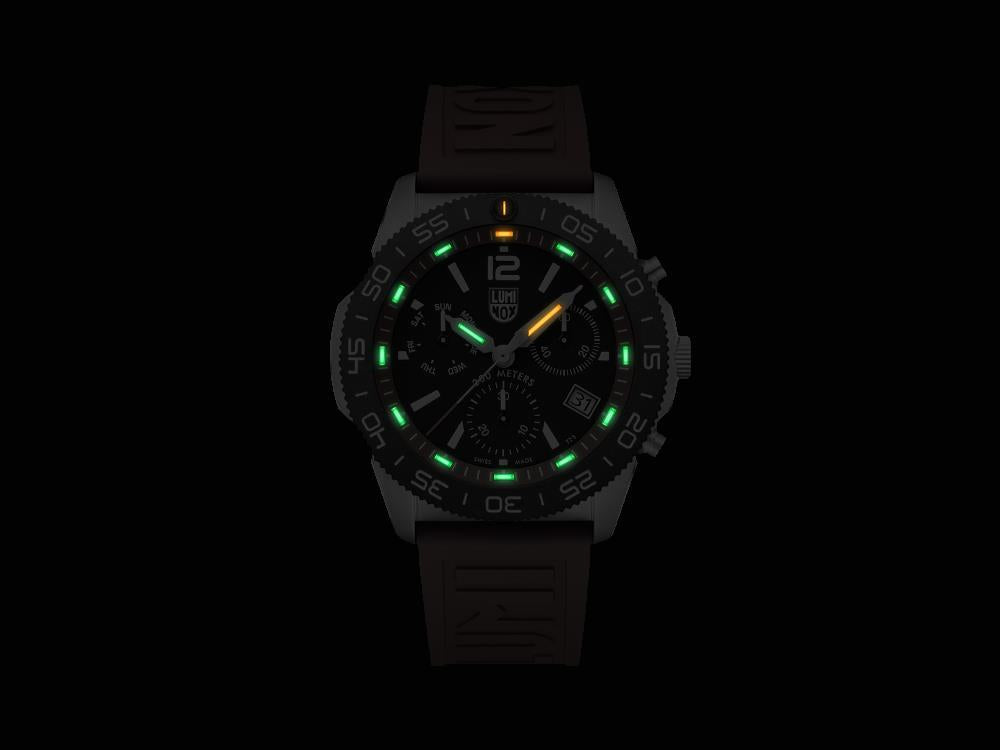 Reloj de Cuarzo Luminox Pacific Diver, CARBONOX, Negro, 44 mm, 20 atm, XS.3155