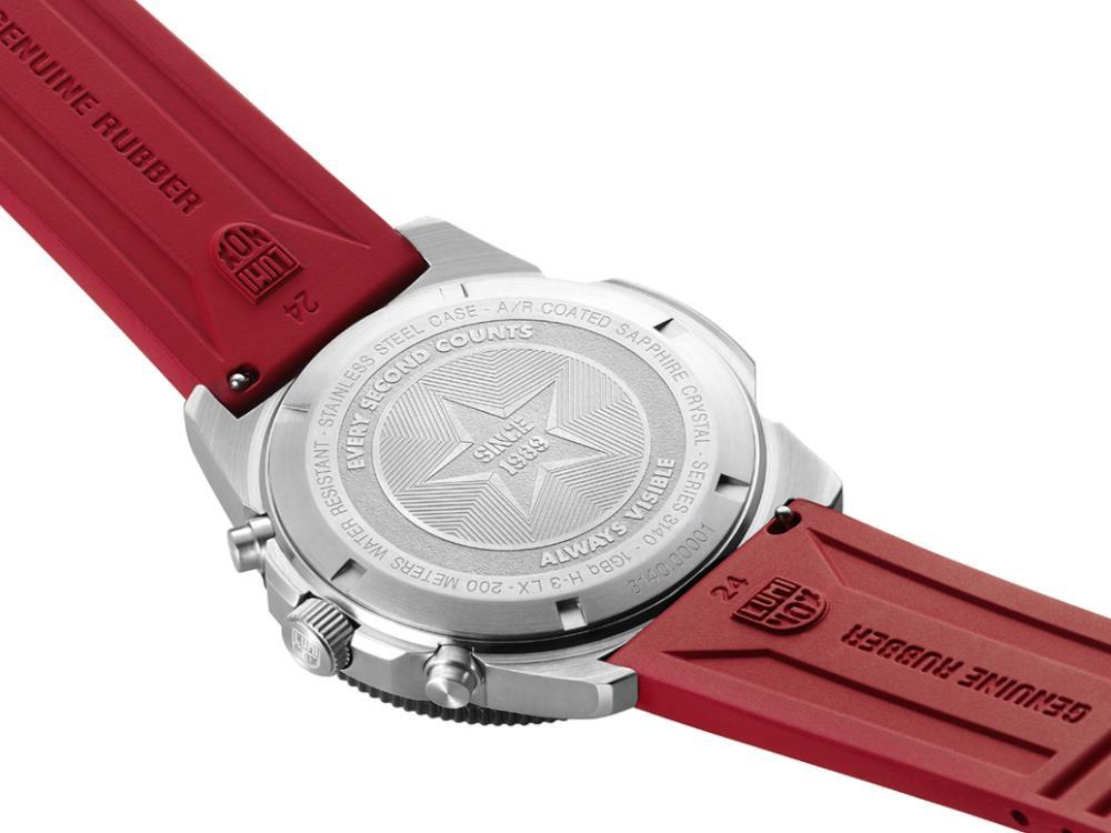 Reloj de Cuarzo Luminox Pacific Diver, CARBONOX, Negro, 44 mm, 20 atm, XS.3155