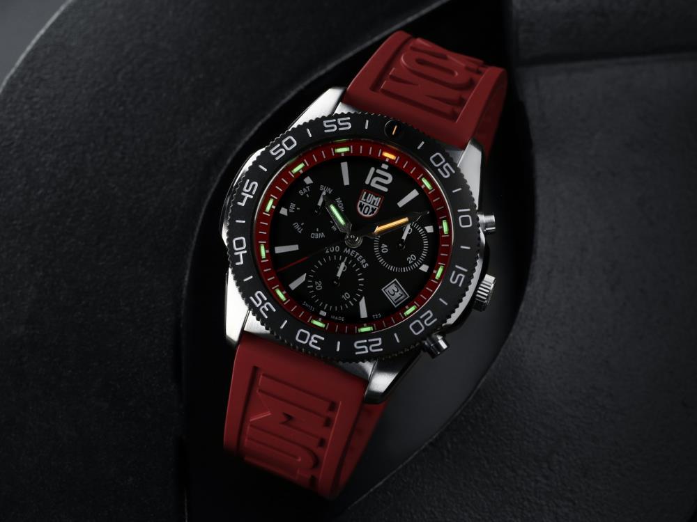 Reloj de Cuarzo Luminox Pacific Diver, CARBONOX, Negro, 44 mm, 20 atm, XS.3155