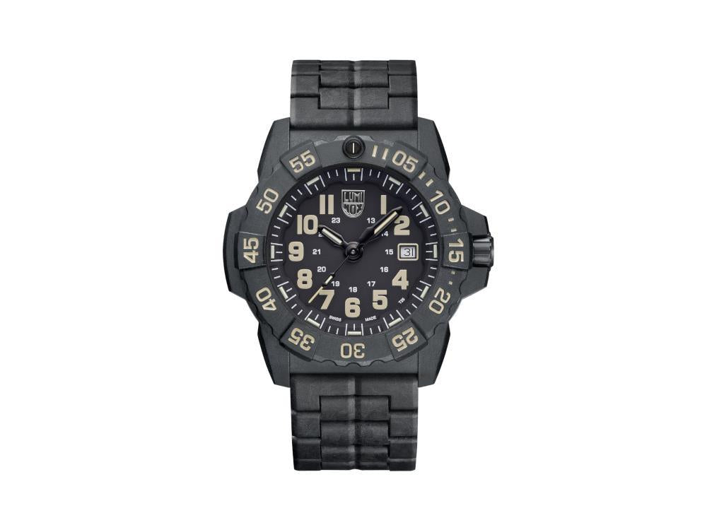 Reloj de Cuarzo Luminox Sea Navy Seal, Negro, CARBONOX™, 45 mm, 20 atm, XS.3510