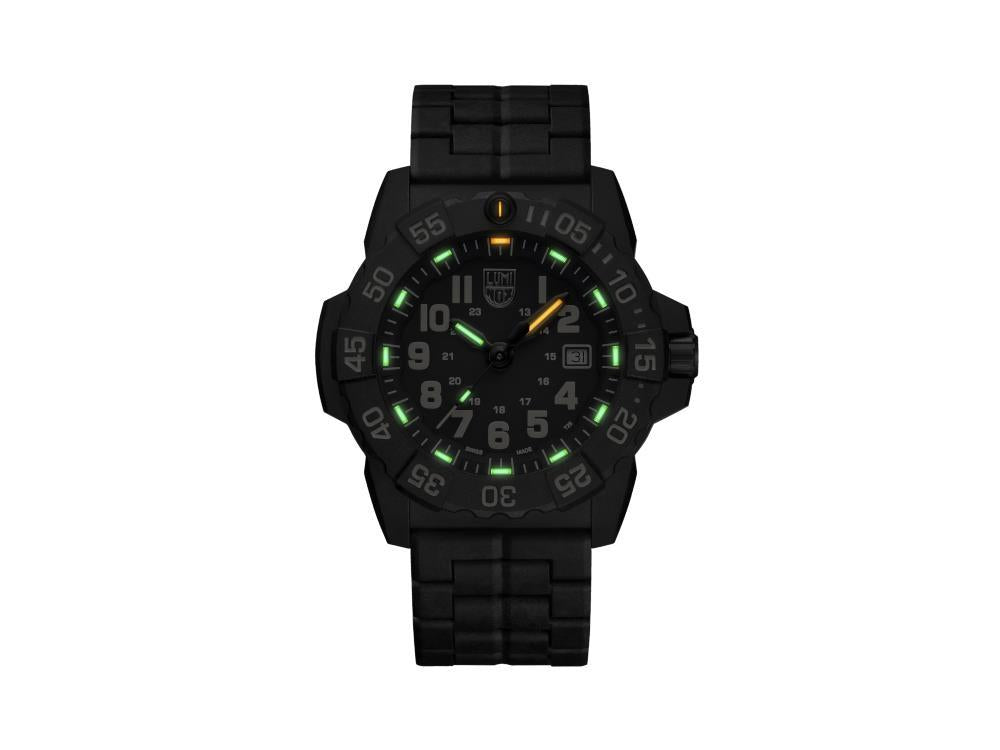 Reloj de Cuarzo Luminox Sea Navy Seal, Negro, CARBONOX™, 45 mm, 20 atm, XS.3510