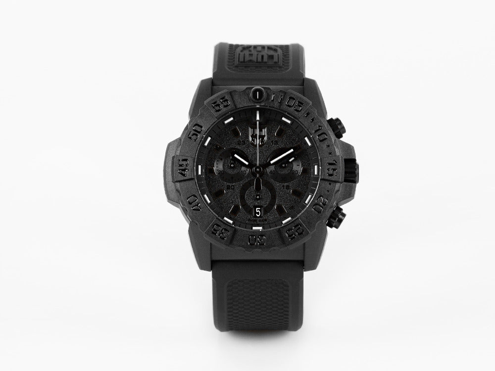 Reloj de Cuarzo Luminox Sea Navy Seal Chronograph 3580 Serie, Negro, XS.3581.BO