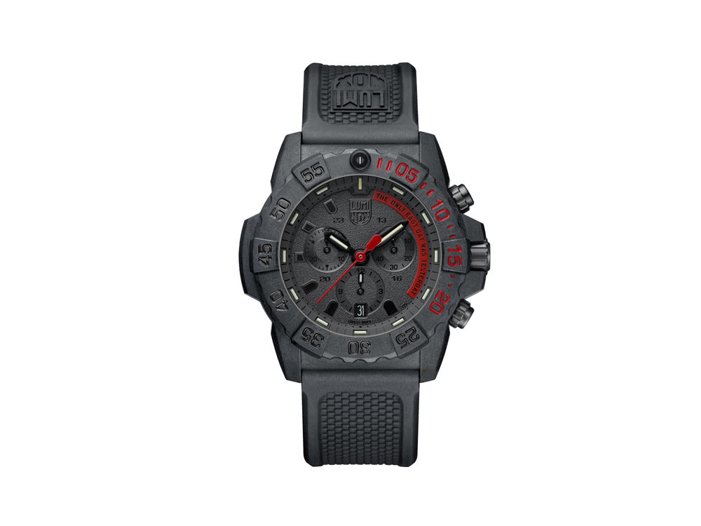 Reloj de Cuarzo Luminox Sea Navy Seal Chronograph 3580 Series, Negro, XS.3581.EY